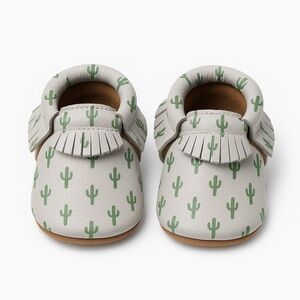 Freshly Picked Cactus Print Kids Moccasins